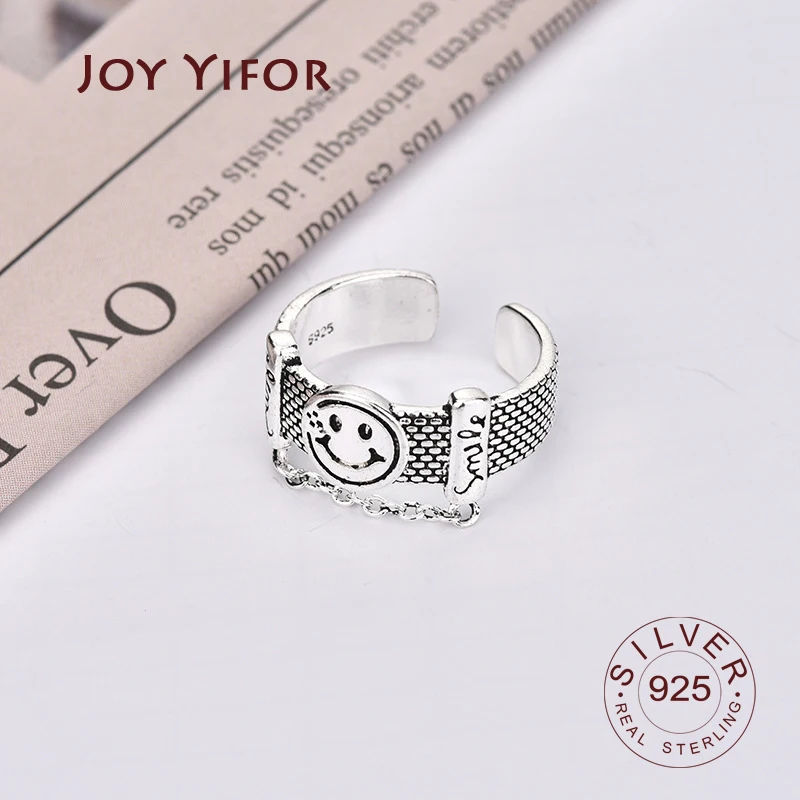 Vintage Silver Color Geometric Irregular Rings for Women Wedding Adjustable Antique St smile face
Vintage Silver Color Geometric Irregular Rings for Women Wedding Adjustable Antique St smile face