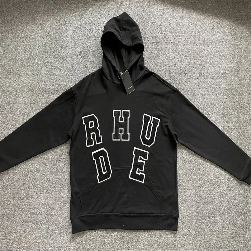 2021FW RHUDE Hoodie New Men Women 1:1 High Quality Flocking Embroidery Large Letter Logo Sweatshirt Rhude Pullover Loose Hoodies
2021FW RHUDE Hoodie New Men Women 1:1 High Quality Flocking Embroidery Large Letter Logo Sweatshirt Rhude Pullover Loose Hoodies