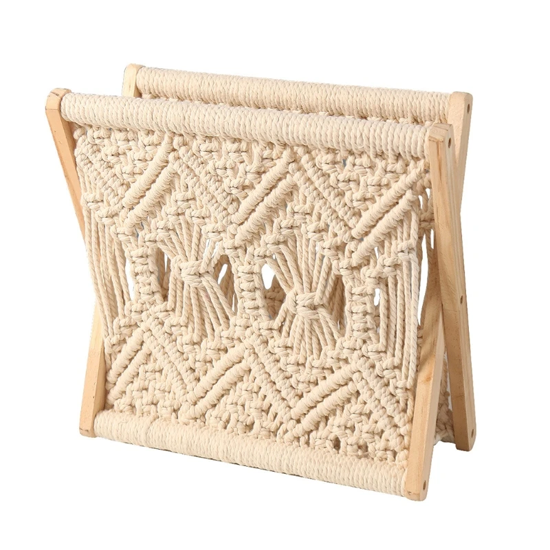 Nordic Cotton Woven Storage Basket Boho Macrame Knitting Folding Magazine Rack
Nordic Cotton Woven Storage Basket Boho Macrame Knitting Folding Magazine Rack