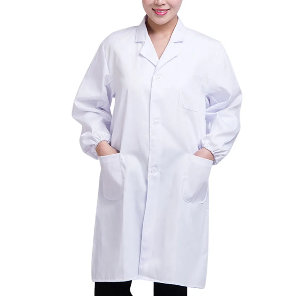 

Белое лабораторное пальто для врачей, больниц, ученых, школы, маскарадный костюм для студентов, взрослых THIN889