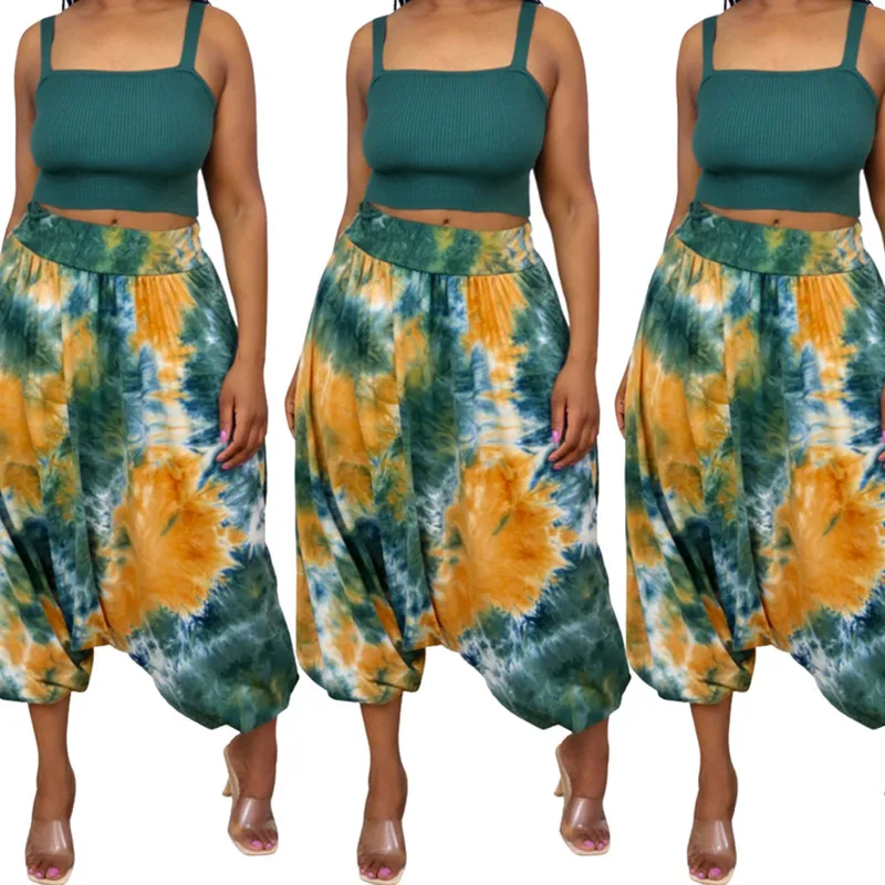 Tie Dye Wide Leg Pants For Women 2021 Summer High Waist Casual Straight Loose Long Pants Streetwear Elastic Waist Trousers
Tie Dye Wide Leg Pants For Women 2021 Summer High Waist Casual Straight Loose Long Pants Streetwear Elastic Waist Trousers