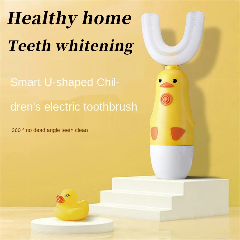 Children's 360-Degree Sonic Electric Toothbrush U-Shaped Soft Silicone Toothbrush for Teeth Whitening The Best Gift for Children
Children's 360-Degree Sonic Electric Toothbrush U-Shaped Soft Silicone Toothbrush for Teeth Whitening The Best Gift for Children