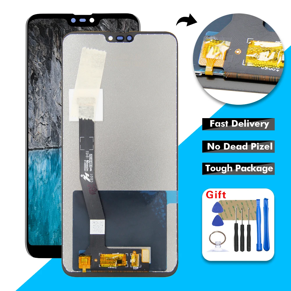 Фото ЖК дисплей для ASUS Zenfone Max Shot ZB634KL сенсорный экран дигитайзер стекло в сборе Asus Plus (M2)