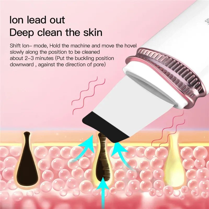 CkeyiN EMS Skin Scrubber Ultrasonic Deep Face Cleaning Machine Peeling Shovel Facial Pore Cleaner Face Skin Scrubber Machine
CkeyiN EMS Skin Scrubber Ultrasonic Deep Face Cleaning Machine Peeling Shovel Facial Pore Cleaner Face Skin Scrubber Machine