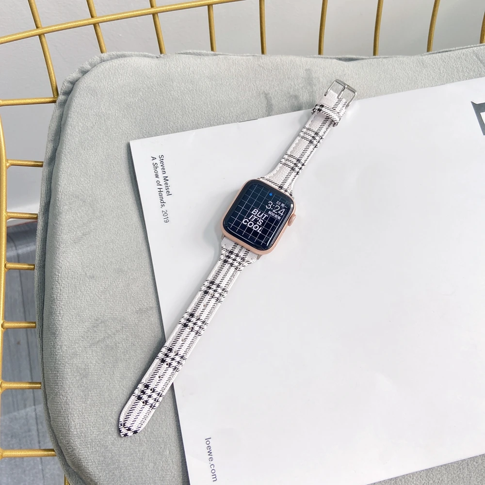 Отличная Петля из натуральной кожи для Apple Watch Band 40 мм 44 ремешок iwatch 38 42 series 1 2 3 4 5 6 se