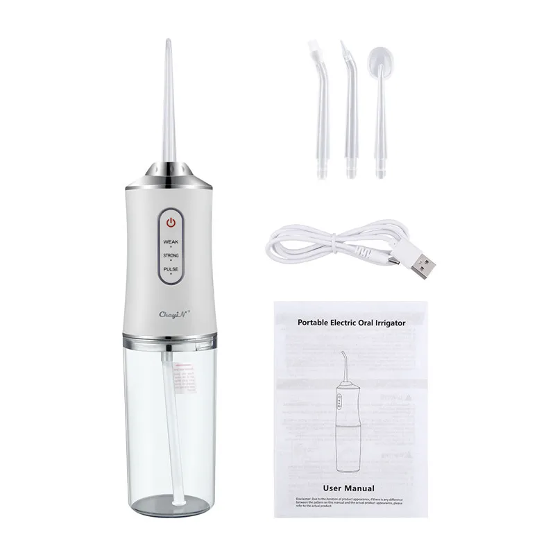 Ckeyin Cordless Oral Irrigator Professional Waterproof Water Flosser Pulse Teeth Cleaner Rechargeable Water Toothpick 4 Nozzles
Ckeyin Cordless Oral Irrigator Professional Waterproof Water Flosser Pulse Teeth Cleaner Rechargeable Water Toothpick 4 Nozzles