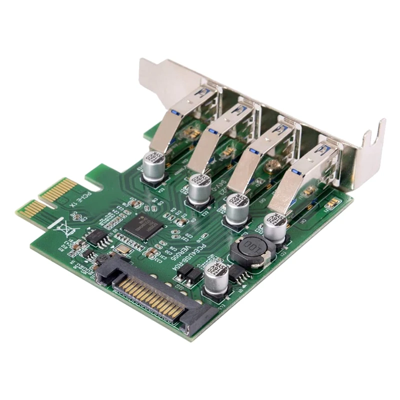 

Low Profile 4 Ports PCI-E to USB 3.0 HUB PCI Express Expansion Card Adapter 5Gbps USB1.1/2.0/3.0 Operating Systems