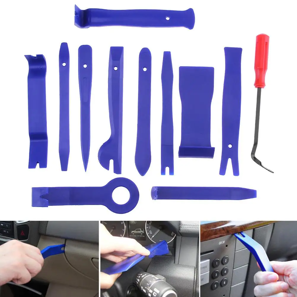 Auto Trim Removal Tool set Pry Open Tool Kit For Car Dash Radio Door Trim Car Audio Maintenance Kit Clip Panel Remover Tools
Auto Trim Removal Tool set Pry Open Tool Kit For Car Dash Radio Door Trim Car Audio Maintenance Kit Clip Panel Remover Tools