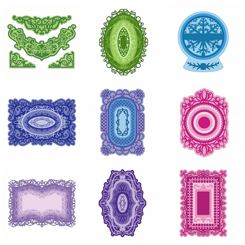 Square Rectangle Oval Circle Lace Frame Metal Cutting Dies Scrapbook For Card Make DIY Crafts New Dies Supplies 2020
Square Rectangle Oval Circle Lace Frame Metal Cutting Dies Scrapbook For Card Make DIY Crafts New Dies Supplies 2020