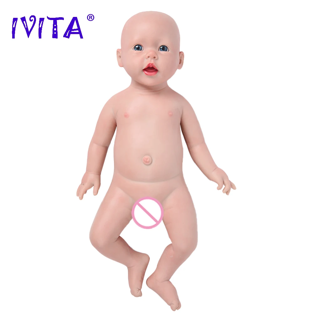 IVITA WB1515 50cm(20inch) 3960g Realistic Silicone Reborn Baby Dolls Lifelike Bebe Early Education Toy Simulated for Children | Игрушки и