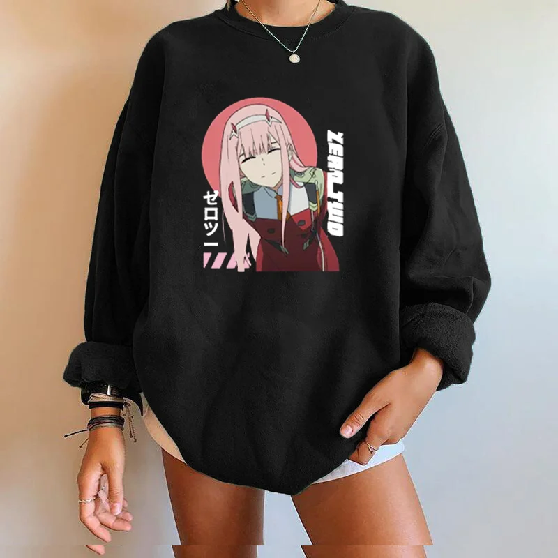 Seeyoush Zero Two Darling In The Franxx милые женские свитшоты с аниме принтом, повседневные пуловеры с длинным рукавом и спущенными плечами, топы
Seeyoush Zero Two Darling In The Franxx милые женские свитшоты с аниме принтом, повседневные пуловеры с длинным рукавом и спущенными плечами, топы