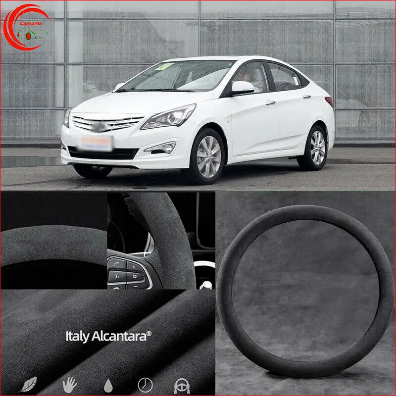 Для Hyundai Verna черный Алькантара Замша Чехол рулевого колеса автомобиля безопасный нескользящий
Для Hyundai Verna черный Алькантара Замша Чехол рулевого колеса автомобиля безопасный нескользящий