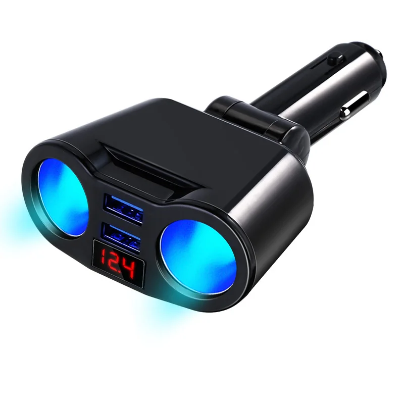 Quick Charge Car Charger Digital Dual USB Charger 2-Way Car Cigarette Lighter Socket Cigarette Lighter Splitter Adapter Rotation
Quick Charge Car Charger Digital Dual USB Charger 2-Way Car Cigarette Lighter Socket Cigarette Lighter Splitter Adapter Rotation