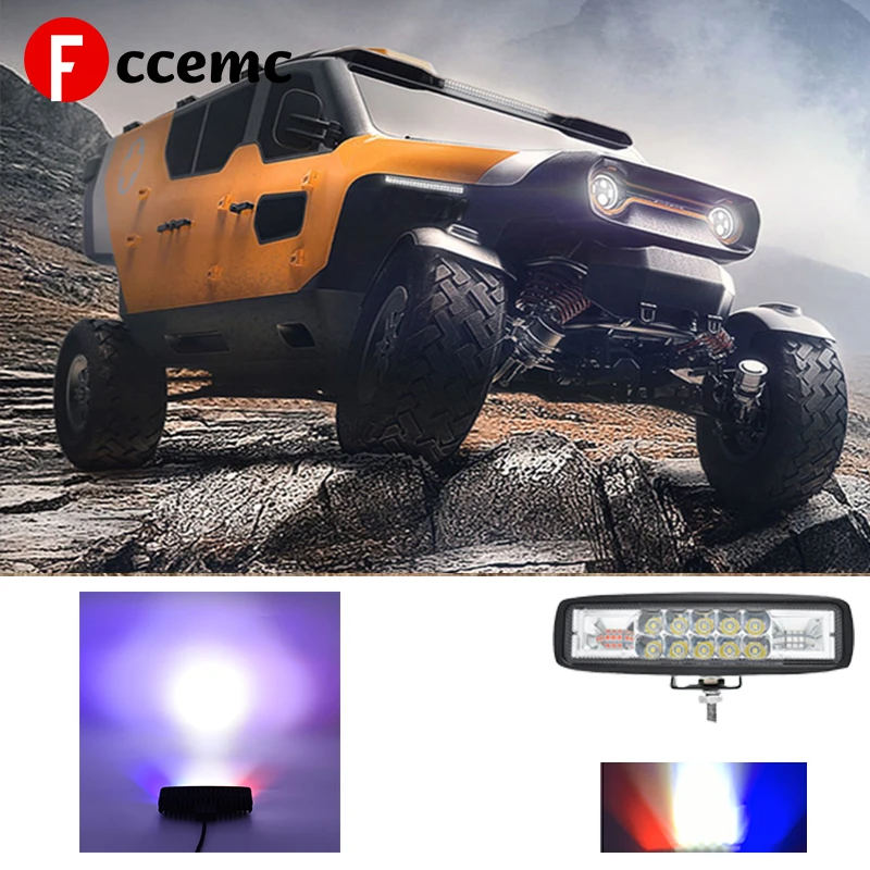 Fccemc 6 Inch 48W Super Slim White Red Blue Amber LED Work Light For Car SUV BUS Truck 12V 24V Light Bar Warning Light New 
Fccemc 6 Inch 48W Super Slim White Red Blue Amber LED Work Light For Car SUV BUS Truck 12V 24V Light Bar Warning Light New