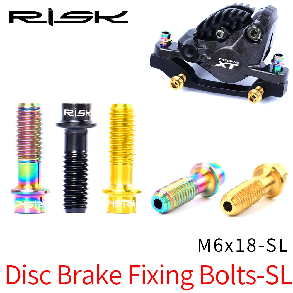 4pcs 7.51g/set Super Light Hollowed Out Design Mountain Bike Disc Brake Fixing Bolts Screws M6*18SL TC4 Titanium Alloy 
4pcs 7.51g/set Super Light Hollowed Out Design Mountain Bike Disc Brake Fixing Bolts Screws M6*18SL TC4 Titanium Alloy