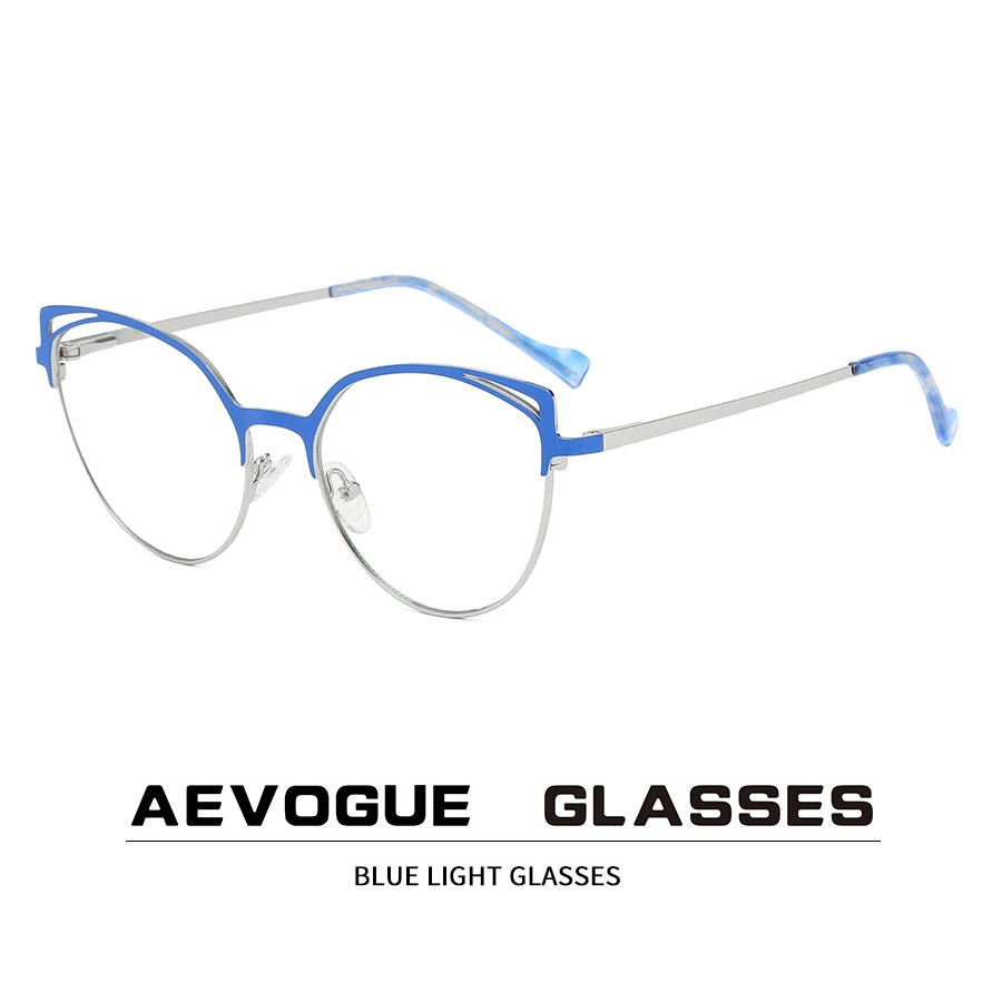 AEVOGUE Anti-Blue Glasses Computer Mirror Metal Retro Glasses Frame Fashion Cat Eye Glasses AE1052
AEVOGUE Anti-Blue Glasses Computer Mirror Metal Retro Glasses Frame Fashion Cat Eye Glasses AE1052