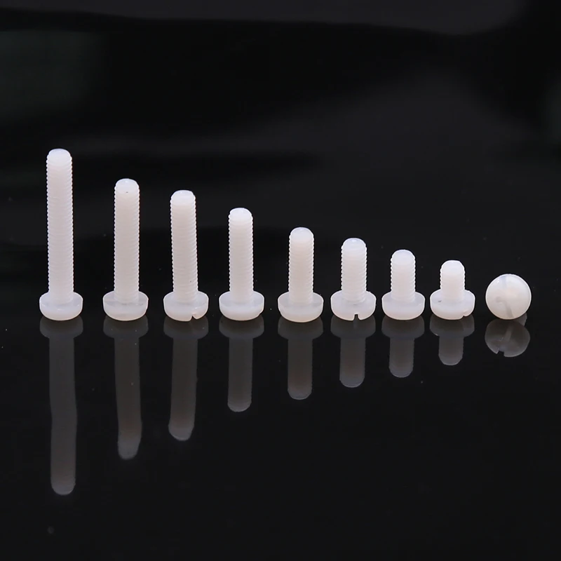 HOONGKAI White Nylon Screw Plastic Pan Head Cross M2 M2.5 White insulation Plastic Nylon Phillips Round Head Screw Bolt
HOONGKAI White Nylon Screw Plastic Pan Head Cross M2 M2.5 White insulation Plastic Nylon Phillips Round Head Screw Bolt