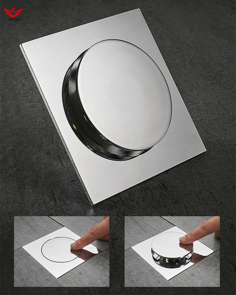 WETIPS Brass Full Cover Pop-up Drain Cover Floor Drain Filter Deodorization Bathroom Accessories Drain Sewer Floor Seal Drains
WETIPS Brass Full Cover Pop-up Drain Cover Floor Drain Filter Deodorization Bathroom Accessories Drain Sewer Floor Seal Drains