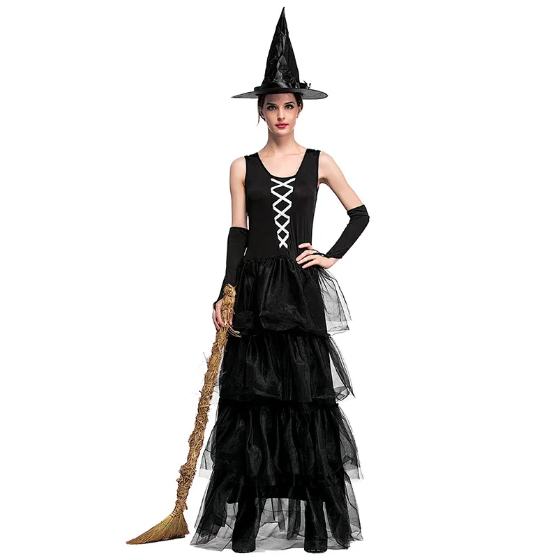 Witch Halloween Costume Sexy Black Adult Woman Material Item Type Source Characters Brand Name Gender Components prom
Witch Halloween Costume Sexy Black Adult Woman Material Item Type Source Characters Brand Name Gender Components prom