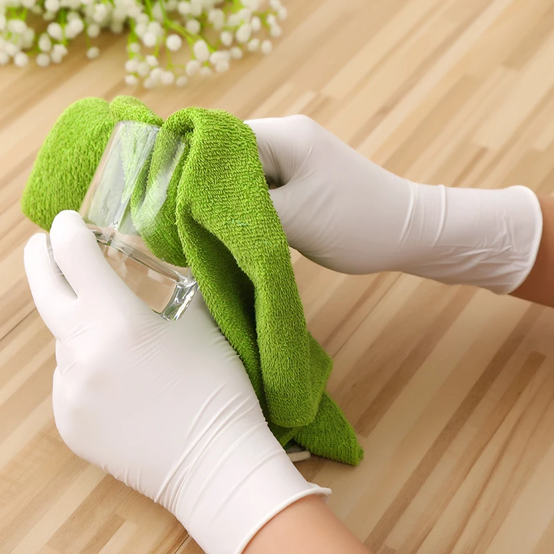 100pcs Non-Slip Acid and Alkali Laboratory Rubber Latex Gloves Household Cleaning Products Disposable Latex Gloves White
100pcs Non-Slip Acid and Alkali Laboratory Rubber Latex Gloves Household Cleaning Products Disposable Latex Gloves White
