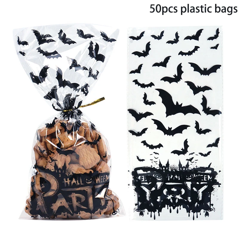 2021 50pcs Candy Bag Trick or Treat Supplies Pumpkin Spider witch Ghost Plastic Candy Package Haunted House Halloween Decoration
2021 50pcs Candy Bag Trick or Treat Supplies Pumpkin Spider witch Ghost Plastic Candy Package Haunted House Halloween Decoration