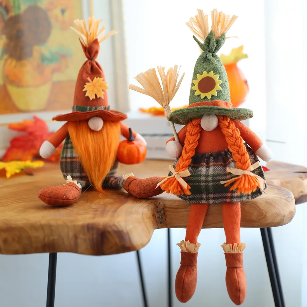 38cm Cute Halloween Scarecrow Dwarf Hug Doll Handmade Pumpkin Faceless Cotton Doll Wonderful Decoration Ornament Gift
38cm Cute Halloween Scarecrow Dwarf Hug Doll Handmade Pumpkin Faceless Cotton Doll Wonderful Decoration Ornament Gift