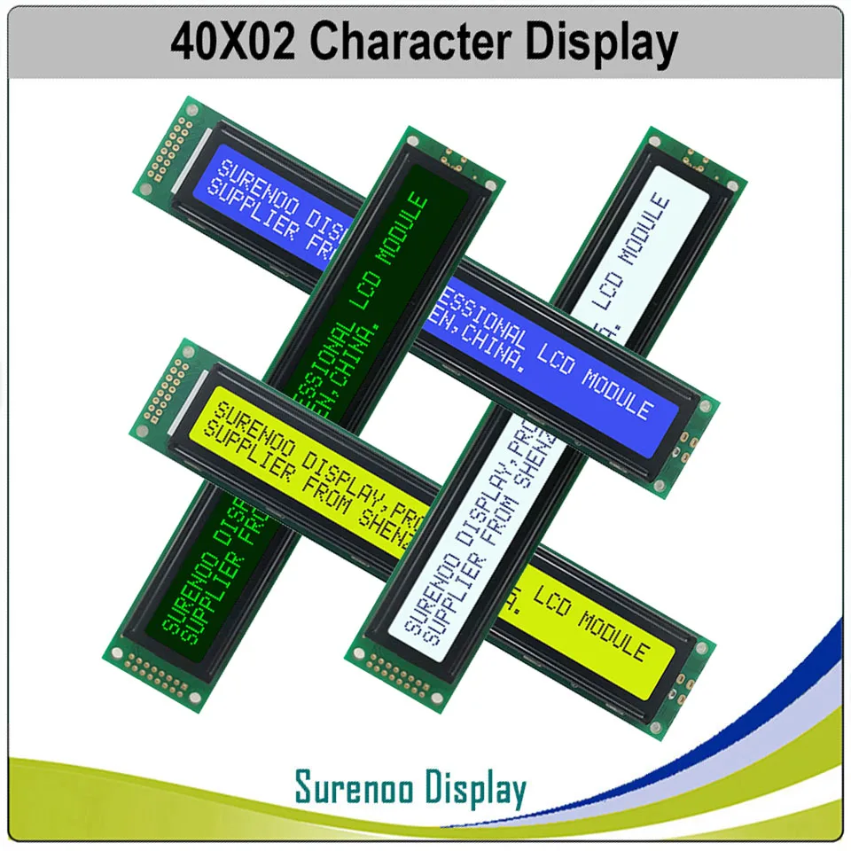 402 40X2 4002 Russian Japanese English Character LCD Module Display Screen LCM Yellow Green Blue with LED Backlight
402 40X2 4002 Russian Japanese English Character LCD Module Display Screen LCM Yellow Green Blue with LED Backlight