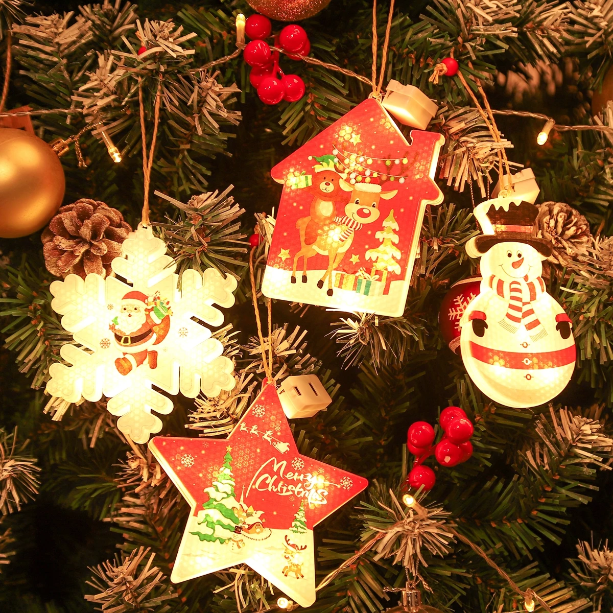 

Светящаяся елка для дома 2021, Рождественское украшение, рождественские подарки, рождественские подарки с новым годом 2022