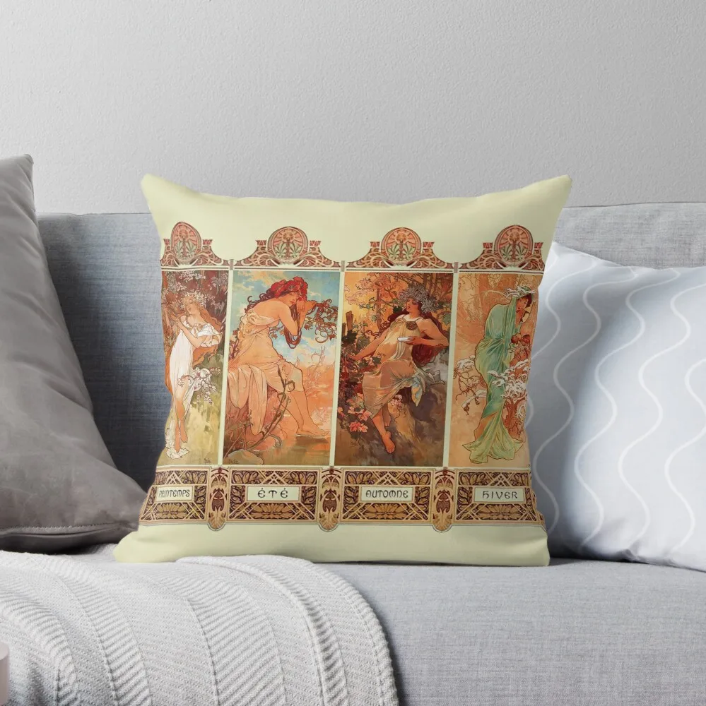 Alphonse Mucha Four Seasons Art Nouveau Throw Pillow Pillow Case Polyester Home Decora Pillowcases Throw Pillow Case
Alphonse Mucha Four Seasons Art Nouveau Throw Pillow Pillow Case Polyester Home Decora Pillowcases Throw Pillow Case