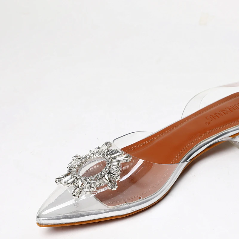 Pointed Toe Crystal Sandals Clear Low Heels 2019 New Summer Transparent Block Flats Heeled Rhinestone Elegant Slingback Sandals
Pointed Toe Crystal Sandals Clear Low Heels 2019 New Summer Transparent Block Flats Heeled Rhinestone Elegant Slingback Sandals