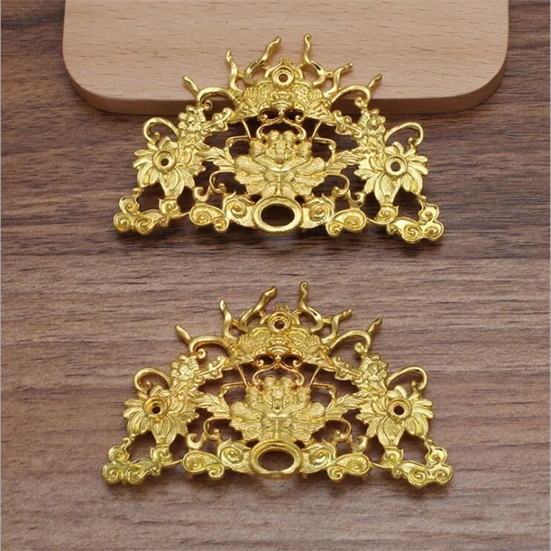 SIXTY TOWFISH 2 Pieces DIY Jewelry Accessories 48*72mm Alloy Ancient Retro Style Materials Flower Charms
SIXTY TOWFISH 2 Pieces DIY Jewelry Accessories 48*72mm Alloy Ancient Retro Style Materials Flower Charms