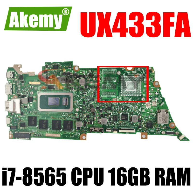 UX433FA UX433FN i7-8565CPU 16GB RAM For Asus UX433F UX433FA UX433FN UX433 Laptop Motherboard REV2.0 100% Test
UX433FA UX433FN i7-8565CPU 16GB RAM For Asus UX433F UX433FA UX433FN UX433 Laptop Motherboard REV2.0 100% Test