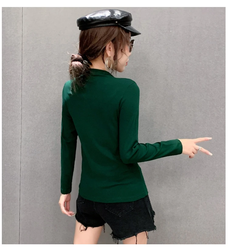 Женская хлопковая футболка в Европейском стиле, осенне-зимняя Сексуальная футболка с ложным воротником и перфорацией, пуговицами и надпись...
Женская хлопковая футболка в Европейском стиле, осенне-зимняя Сексуальная футболка с ложным воротником и перфорацией, пуговицами и надпись...