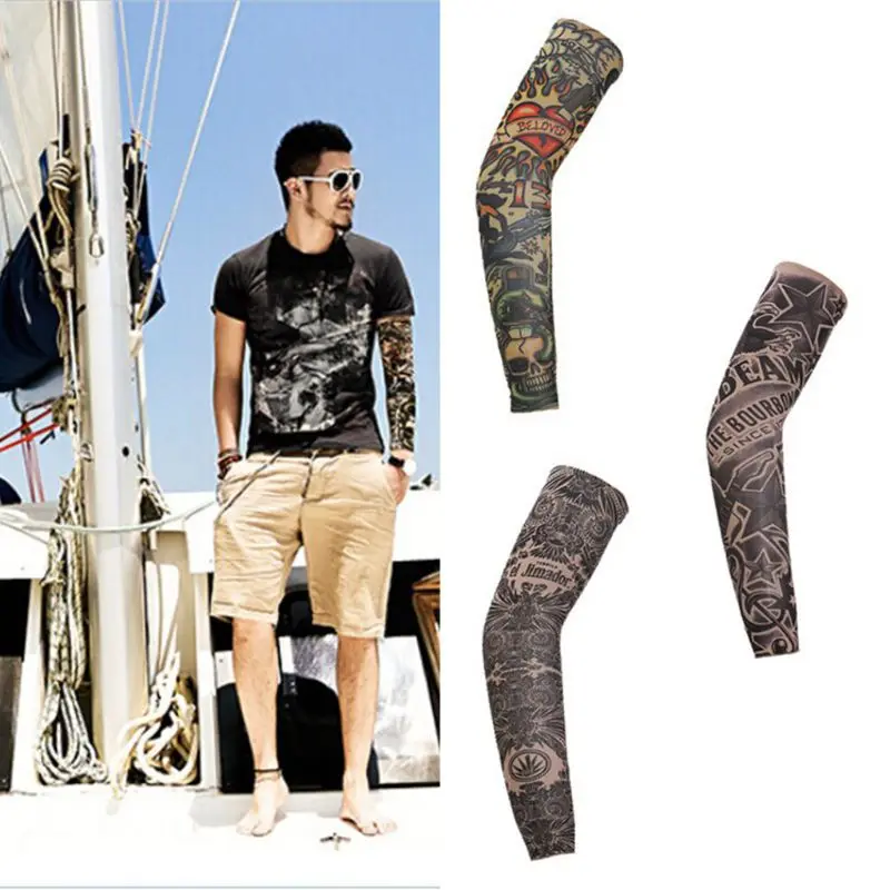 Mens Mens Fake Tattoo Sleeves Cover Unisex Party Body Art Temporary Sunscreen Tiger Skull Clown Digital Printing Arm Warmer 
Mens Mens Fake Tattoo Sleeves Cover Unisex Party Body Art Temporary Sunscreen Tiger Skull Clown Digital Printing Arm Warmer