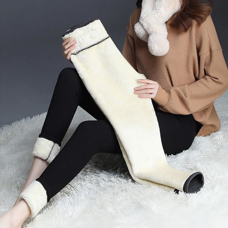 Lambskin Leggings Women's Pants Students Winter Style with Fleece Padded Outer Wear High Waist Slim Warm-Keeping Pants Children 
Lambskin Leggings Women's Pants Students Winter Style with Fleece Padded Outer Wear High Waist Slim Warm-Keeping Pants Children