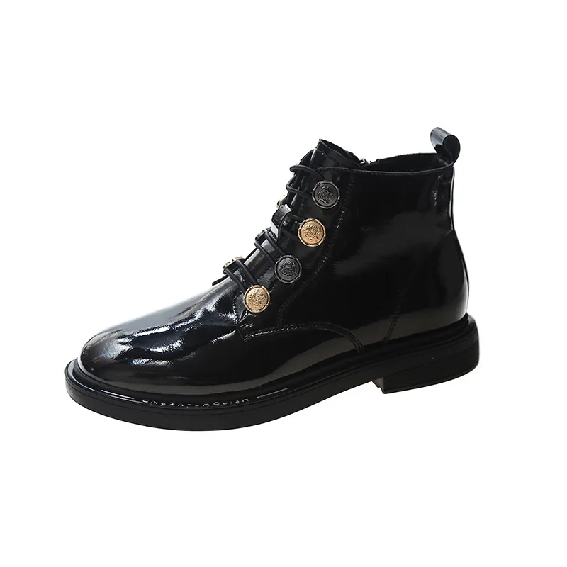 Martin Boots Women's 2020 Winter New Casual British Style Round Toe Single Boots Mirrored Sheepskin Women's Boots
Martin Boots Women's 2020 Winter New Casual British Style Round Toe Single Boots Mirrored Sheepskin Women's Boots