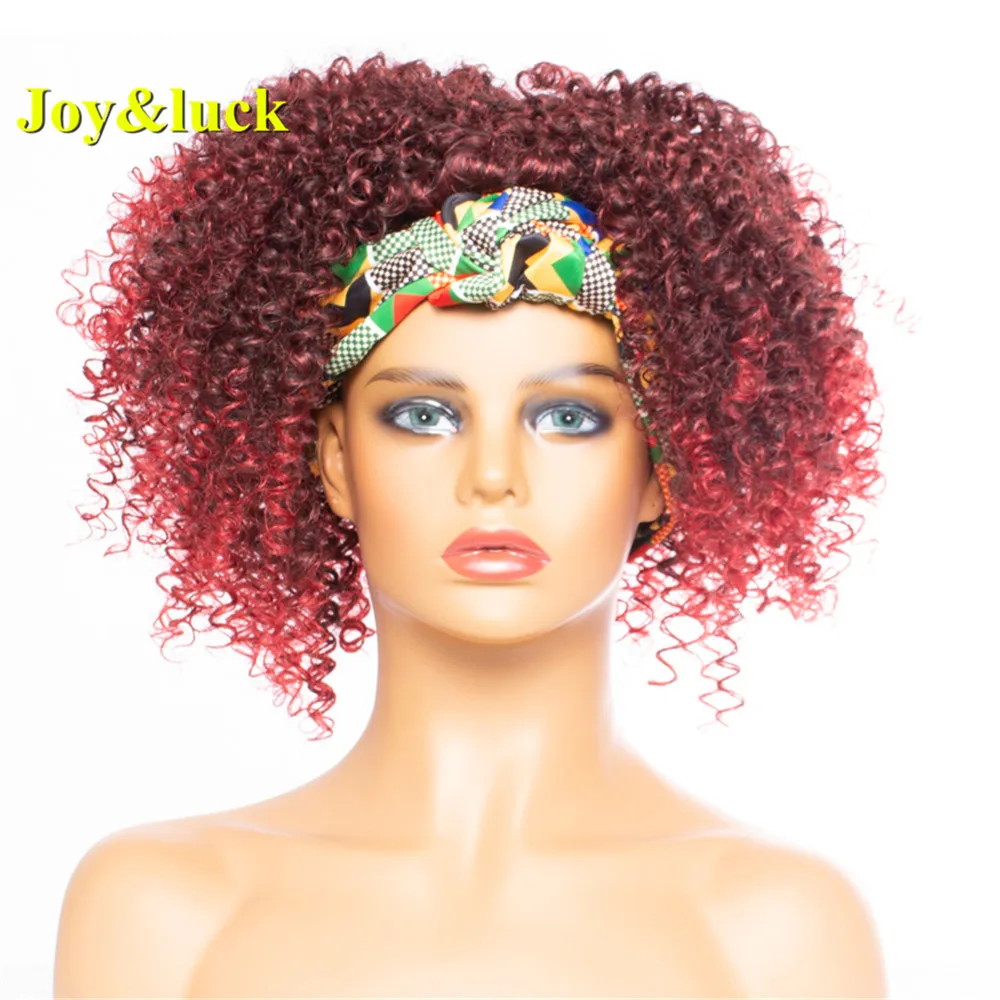 Joy&Luck Headband Synthetic Wig Short Kinky Curly Burgundy Red Wigs For Women Color Wrap Turban Natural Hair
Joy&Luck Headband Synthetic Wig Short Kinky Curly Burgundy Red Wigs For Women Color Wrap Turban Natural Hair