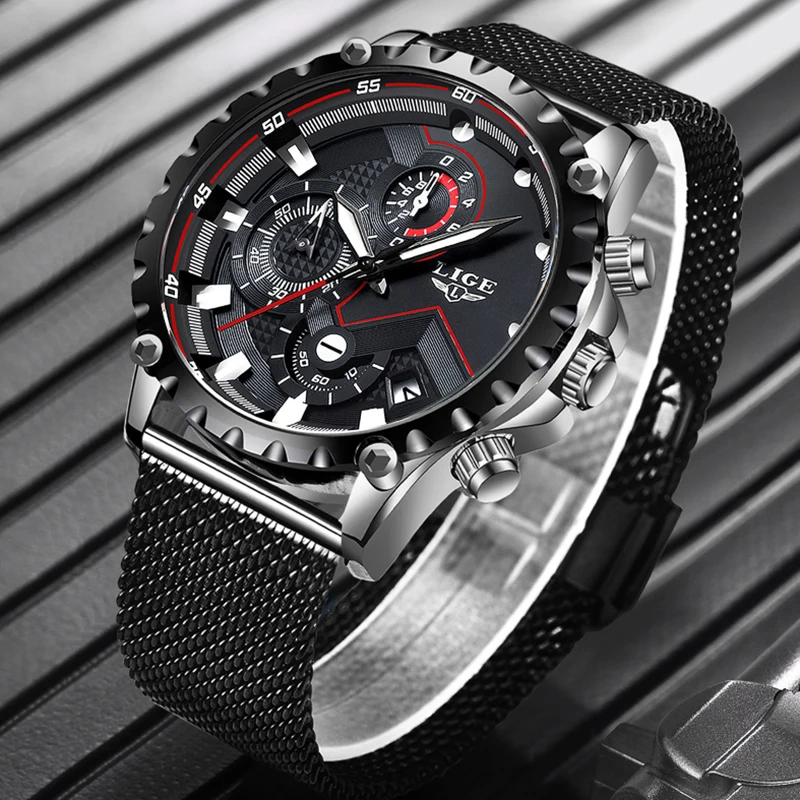 2022LIGE New Men Watch Blue Mesh Belt Fashion Quartz Gold Watch Mens Watches Top Brand Luxury Waterproof Clock Relogio Masculino
2022LIGE New Men Watch Blue Mesh Belt Fashion Quartz Gold Watch Mens Watches Top Brand Luxury Waterproof Clock Relogio Masculino