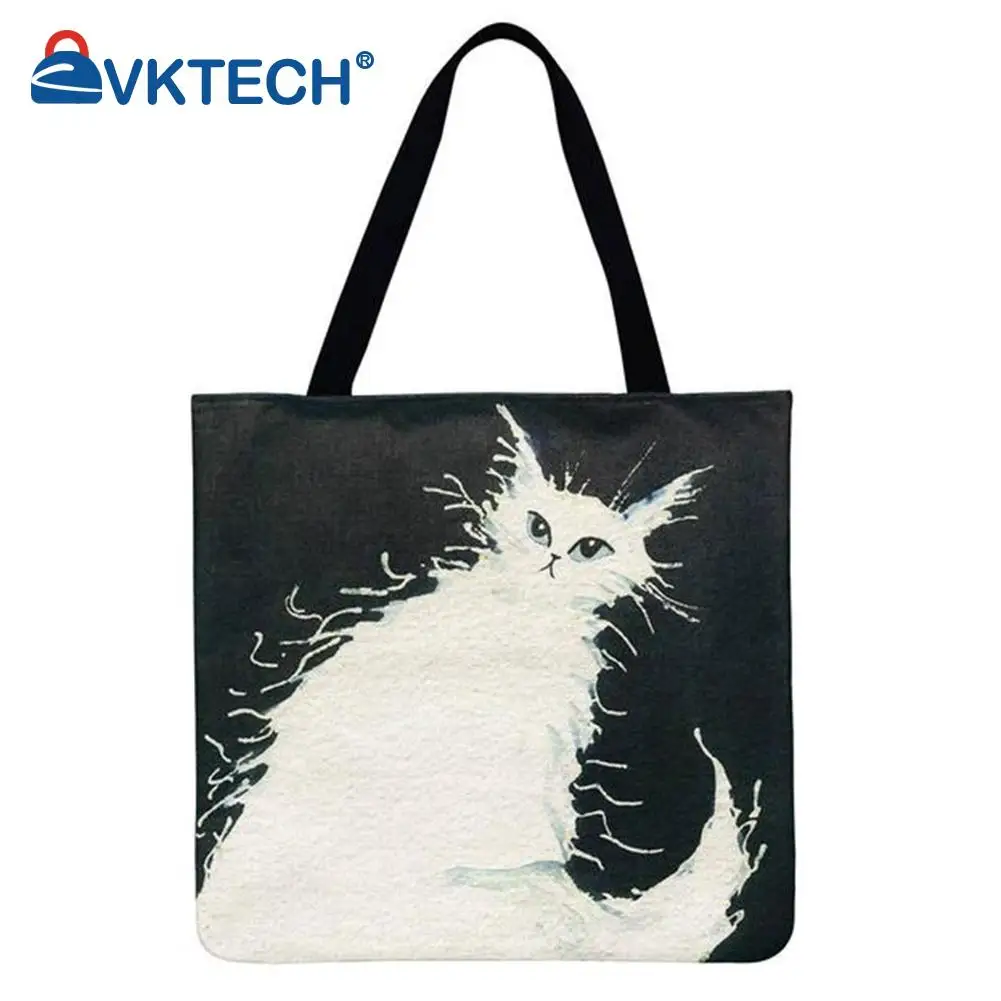 Сумка-шоппер через плечо с ужасным котом, повседневная женская вместительная сумка-тоут 
Сумка-шоппер через плечо с ужасным котом, повседневная женская вместительная сумка-тоут