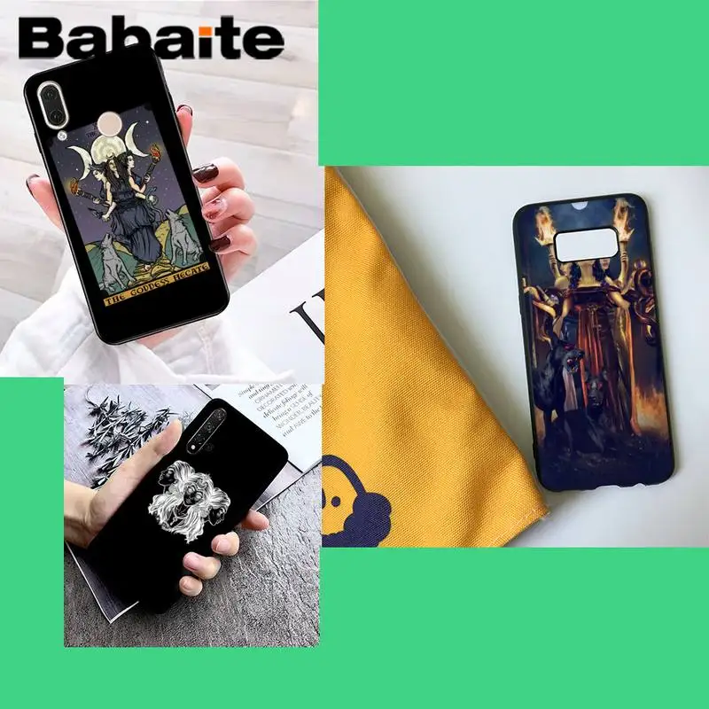 Babaite карты подвеска Триединая богиня луны корпус чехол для телефона samsunga30 s 40 s8 20