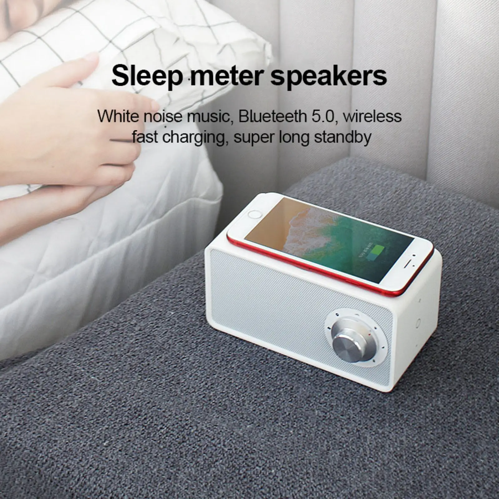 Wireless Fast Charging Bluetooth 5.0 White Noise Speaker 7 White Noise Modes Wireless Fast Charging Sleep Sound Non-Slip
Wireless Fast Charging Bluetooth 5.0 White Noise Speaker 7 White Noise Modes Wireless Fast Charging Sleep Sound Non-Slip