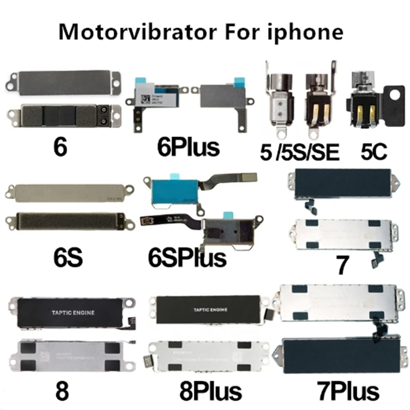 Для iPhone 5 5S 5C SE 6 7 6S Plus X Двигатель Вибрационный гибкий кабель запасные части для