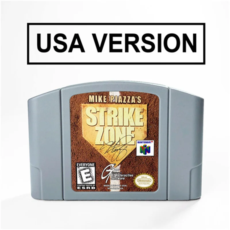 Mike Piazza's Strike Zone For 64 Bit Video Game Cartridge USA Version NTSC Format
Mike Piazza's Strike Zone For 64 Bit Video Game Cartridge USA Version NTSC Format