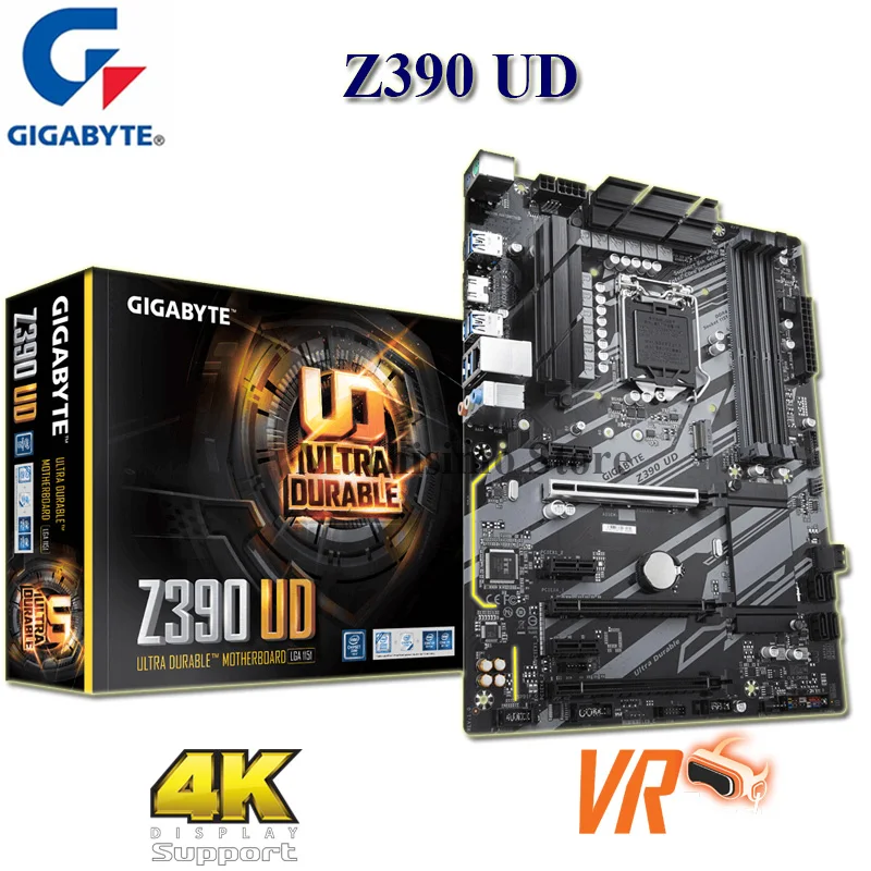 Материнская плата LGA 1151 Z390 UD i9 поколение 9 i7 i5 i3 DDR4 64 ГБ M.2 PCI-E 3 0 HDMI-совместимая