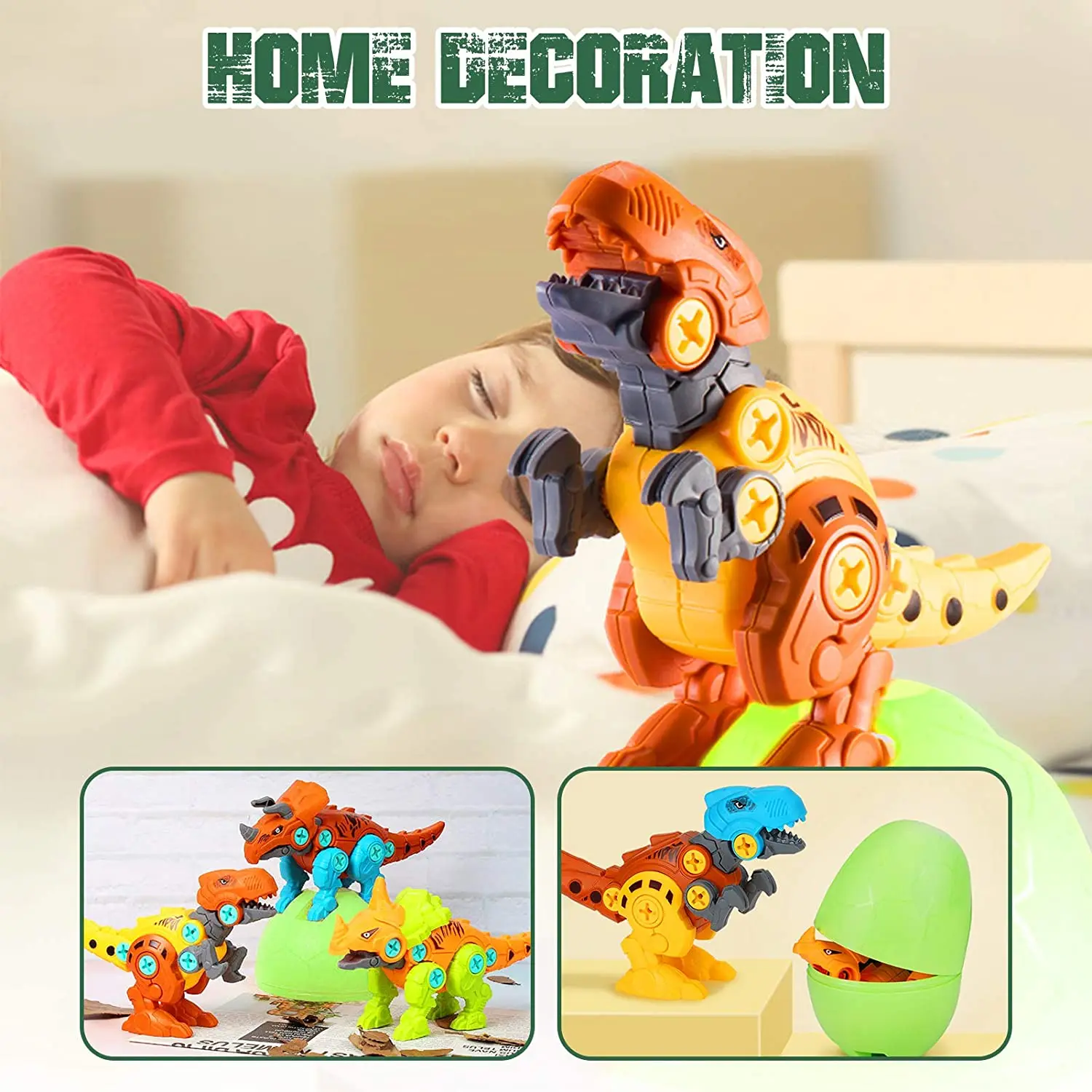 Take Apart Dinosaur Toys for Kids - Building Dino Egg Play Kit with Screwdrivers DIY Construction Engineering Set STEM Learning
Take Apart Dinosaur Toys for Kids - Building Dino Egg Play Kit with Screwdrivers DIY Construction Engineering Set STEM Learning