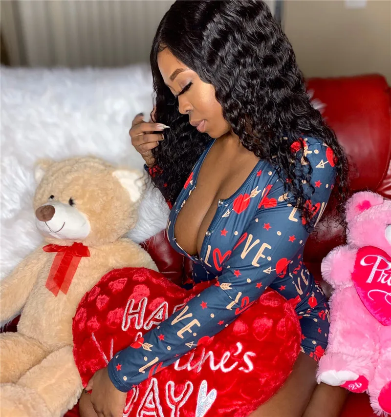 2020 Sexy Women Deep V-neck Print Bodycon Sleepwear Jumpsuit Rompers Button Bodysuit Shorts Romper Leotard Long Sleeve Bodysuit
2020 Sexy Women Deep V-neck Print Bodycon Sleepwear Jumpsuit Rompers Button Bodysuit Shorts Romper Leotard Long Sleeve Bodysuit