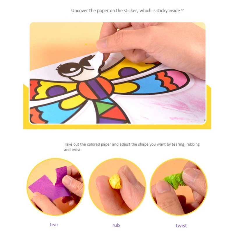 Children Sticky Paper Painting 3D DIY Handmade Art Craft Sticky Painting Educational Stickers Toy Kids Gift
Children Sticky Paper Painting 3D DIY Handmade Art Craft Sticky Painting Educational Stickers Toy Kids Gift
