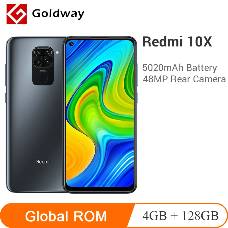 Смартфон Xiaomi Redmi 10X глобальная прошивка 10X4 ГБ/6 ГБ 128 4G Восьмиядерный процессор MTK