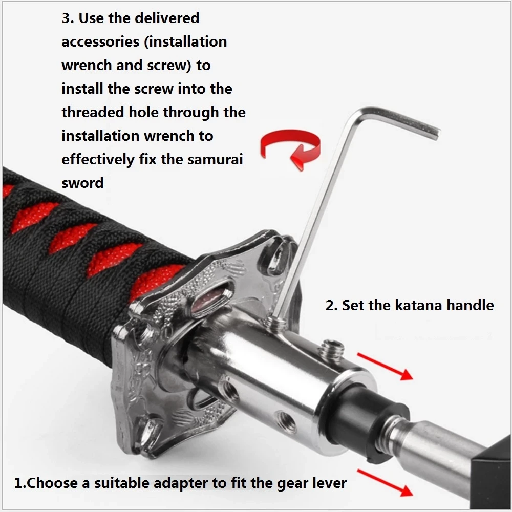 Gear Shift Knob Samurai Sword Dragon Pattern Decoration Racing Modification Car Accessories Manual Transmission Shifter Lever
Gear Shift Knob Samurai Sword Dragon Pattern Decoration Racing Modification Car Accessories Manual Transmission Shifter Lever