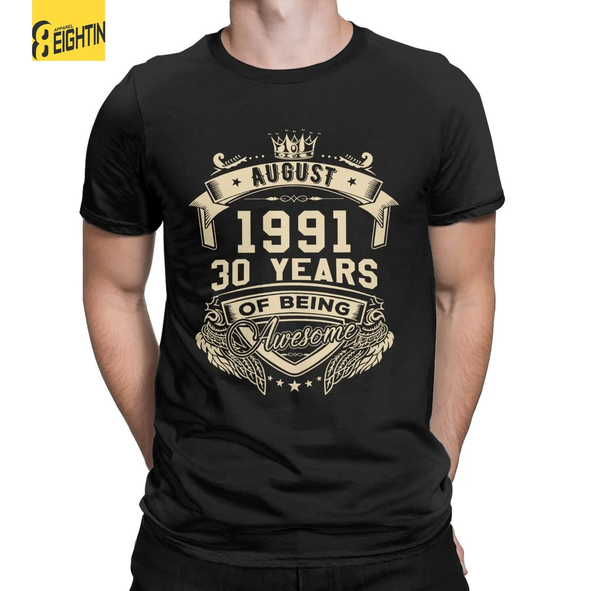 Men's T-Shirts Born In August 1991 30 Years Of Being Awesome Limited Cool Cotton Tees 30th Birthday T Shirts Summer Clothes
Men's T-Shirts Born In August 1991 30 Years Of Being Awesome Limited Cool Cotton Tees 30th Birthday T Shirts Summer Clothes